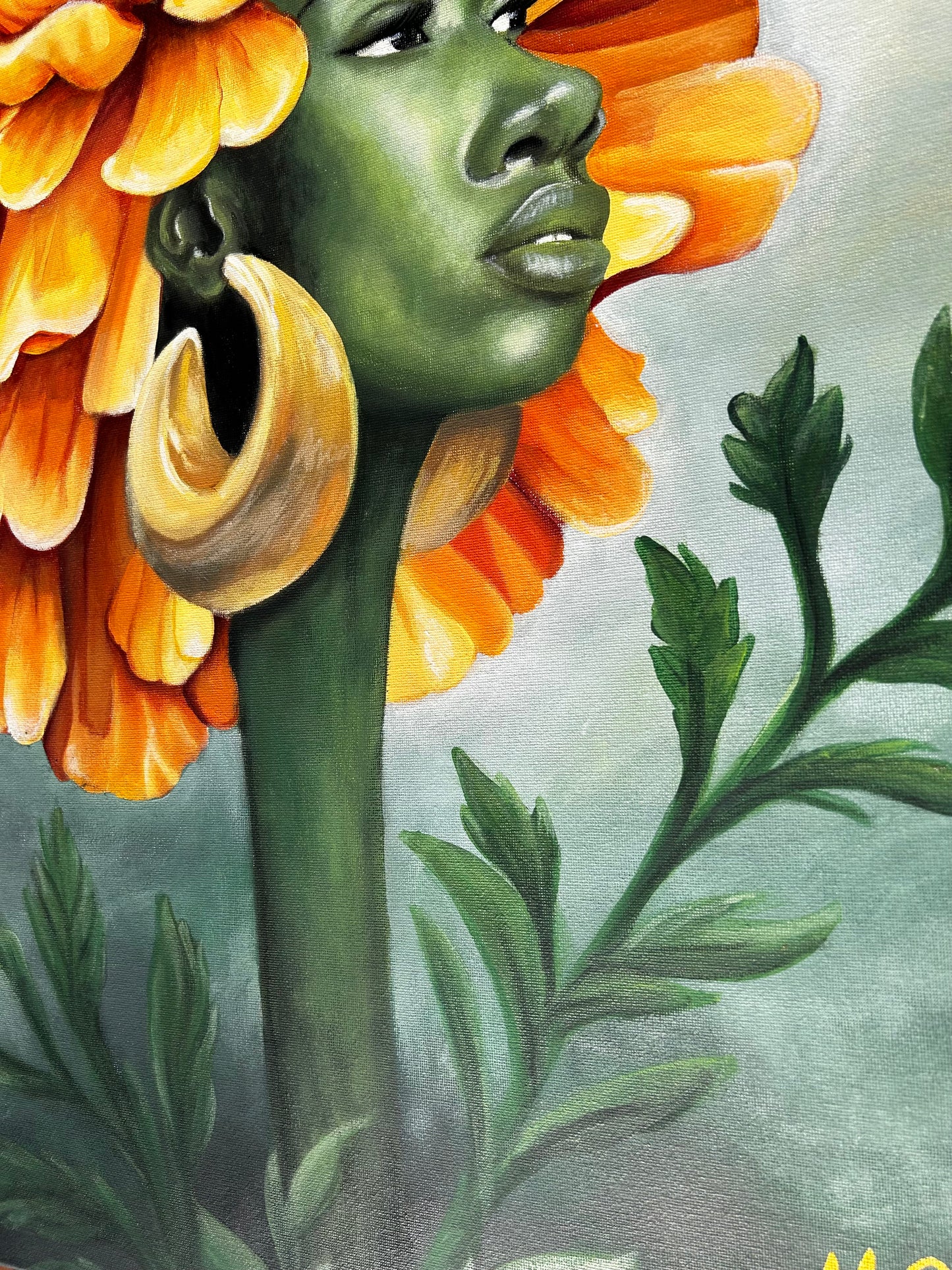 Golden Bloom - Original Painting