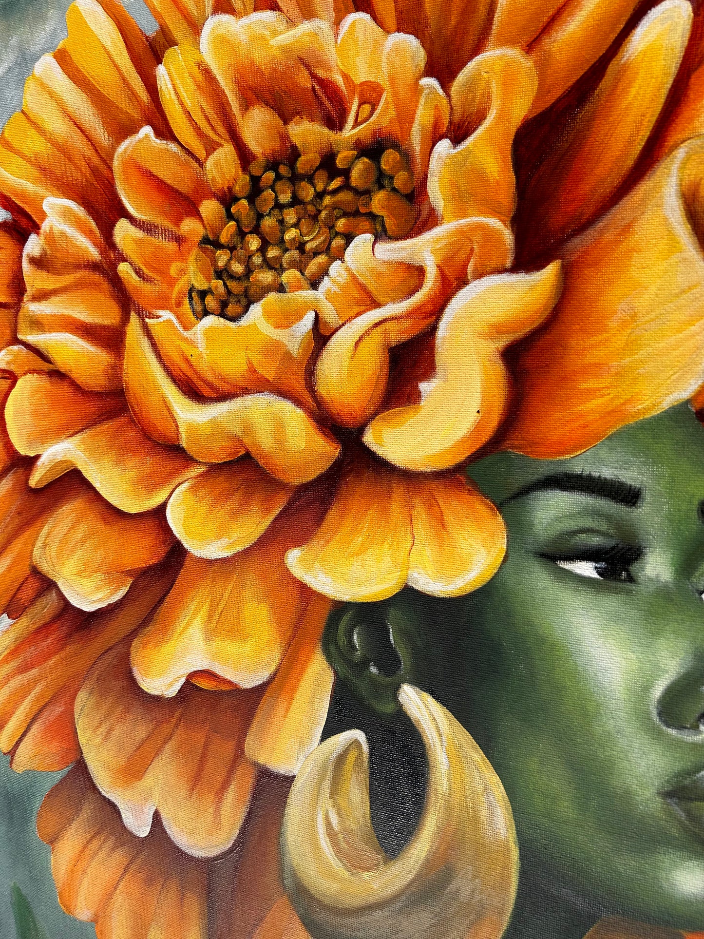Golden Bloom - Original Painting