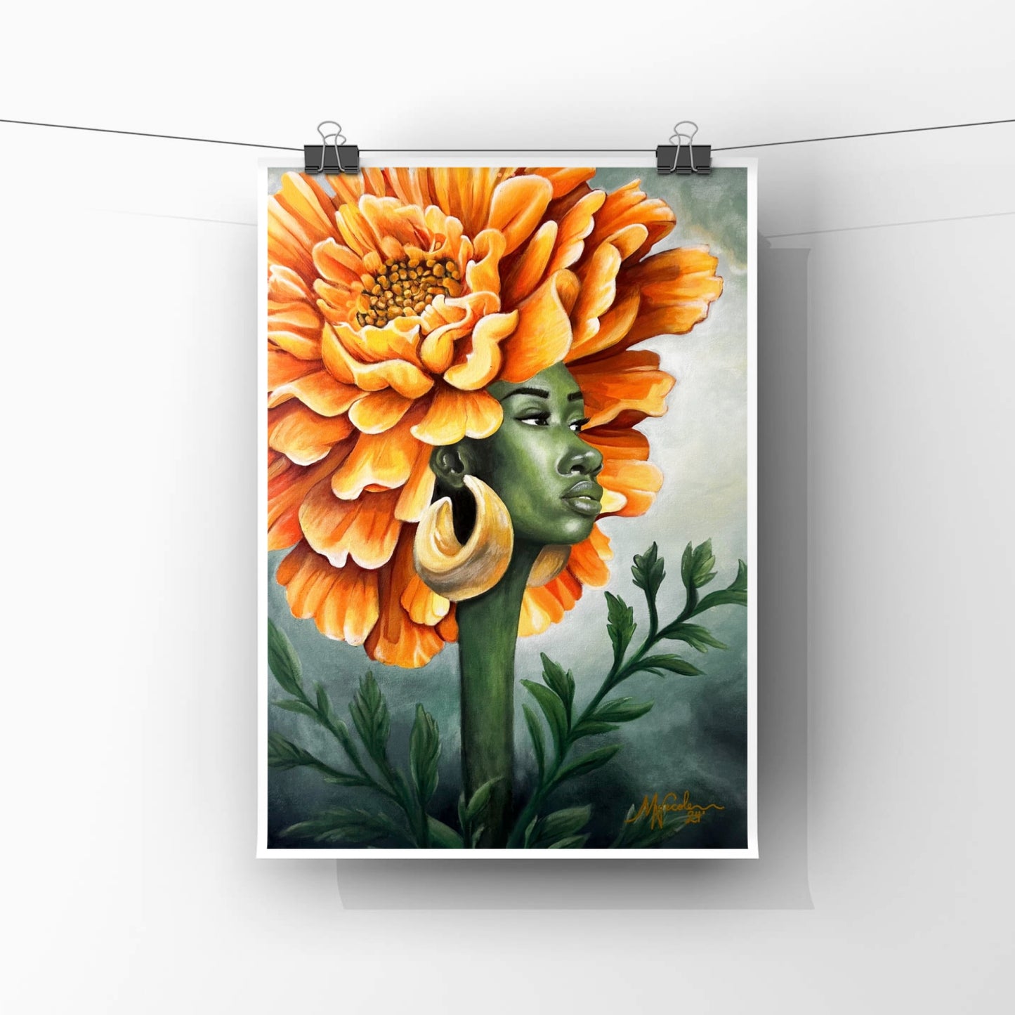 Golden Bloom - Fine Art Print