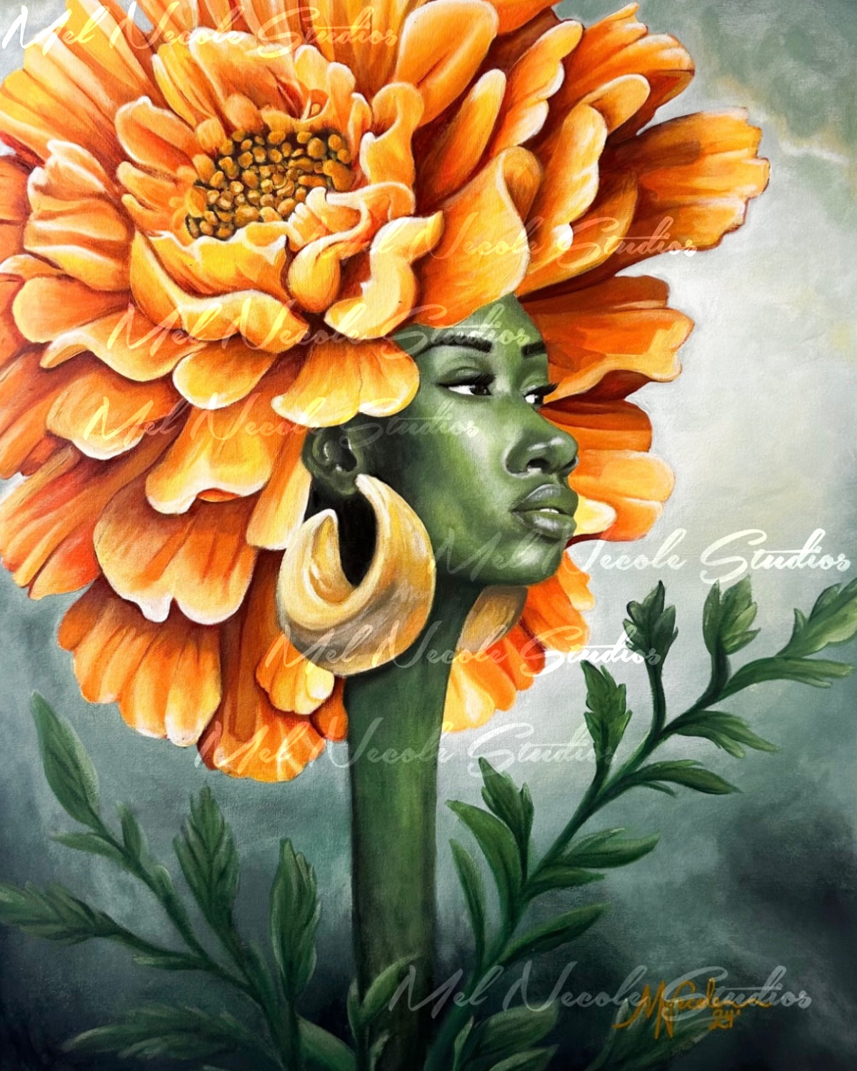 Golden Bloom - Fine Art Print